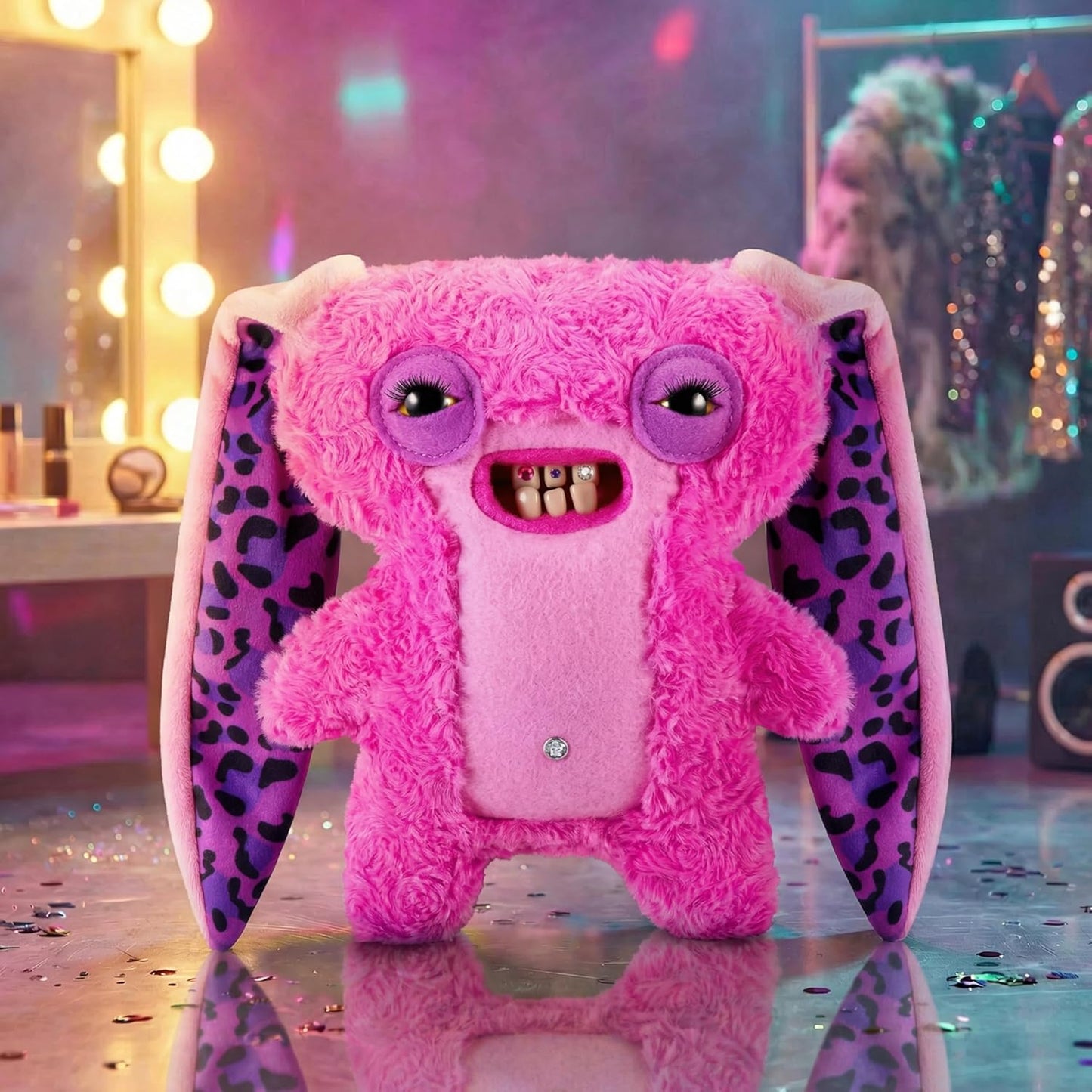 Plush Collectible Toy (Lord Long Ears) Featuring Funny Ugly Monster Designs with Fierce Attitude, Bold Style & Unsettling Expressions
